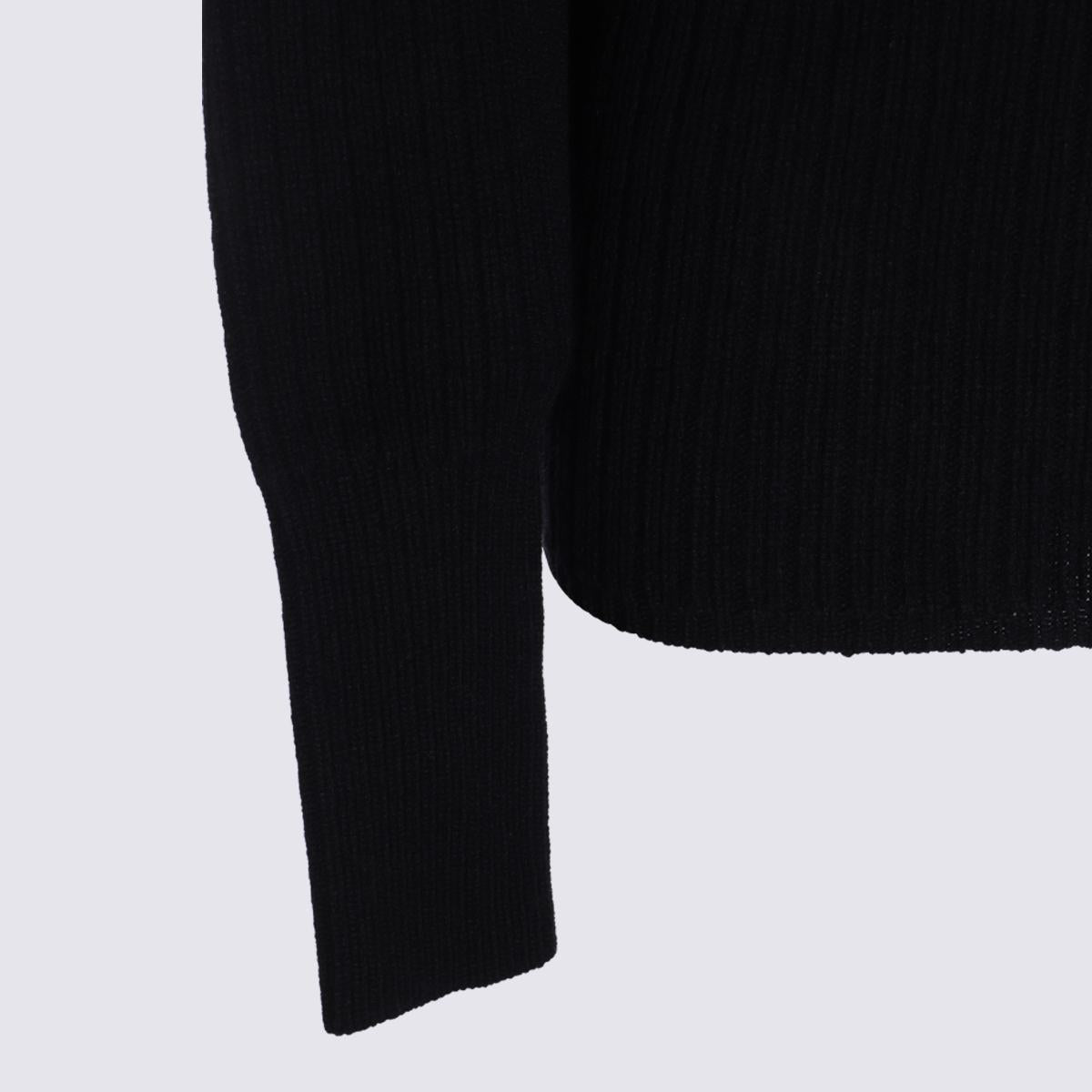 Rick Owens Black Wool Knitwear