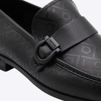 Salvatore Ferragamo Black Leather Caspian Loafers