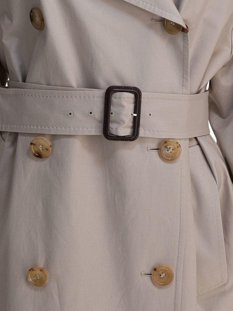 Max Mara The Cube Double-Breasted Cotton Twill Trench Coat