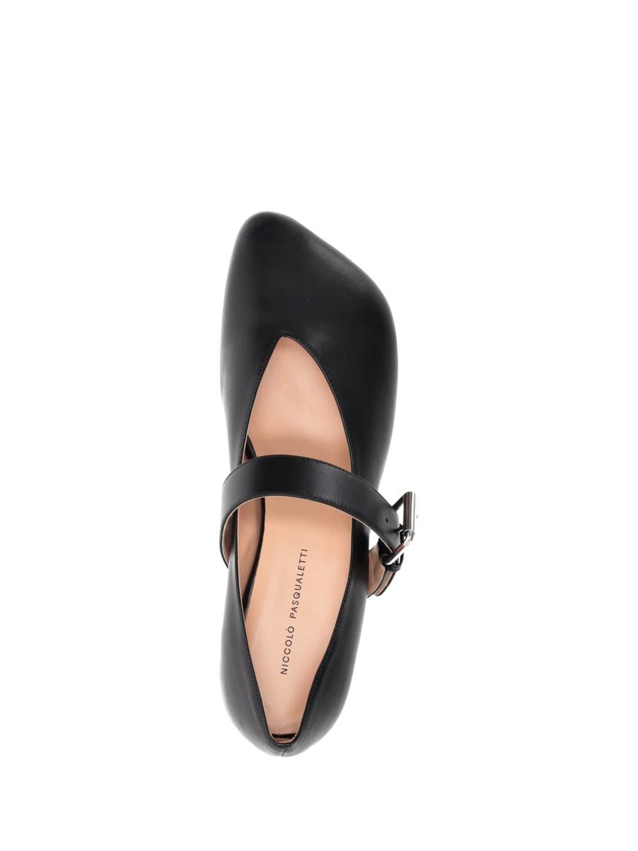 Niccolò Pasqualetti Obliqua Strap Ballerinas - Calfskin Leather