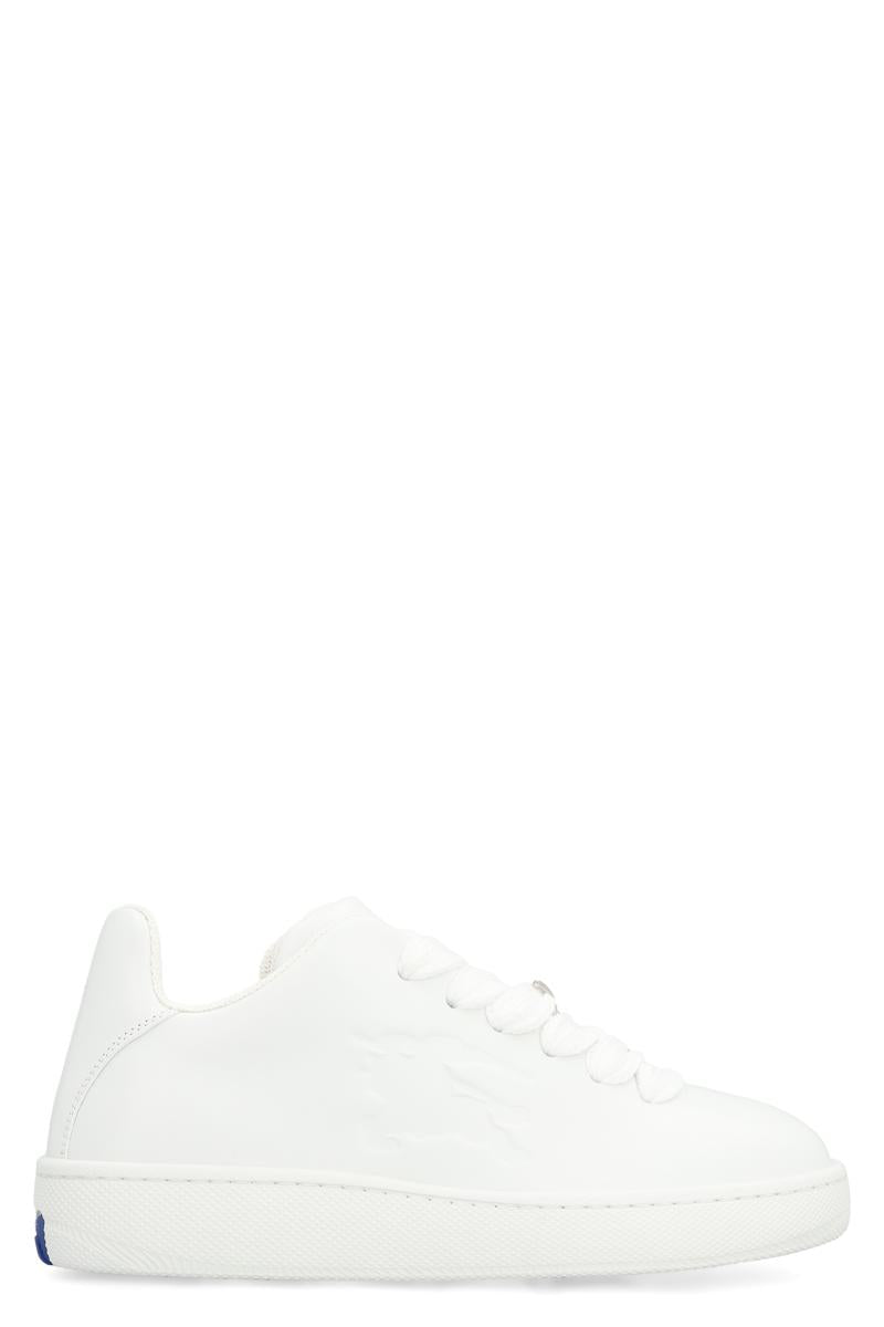Burberry Box Leather Low-Top Sneakers