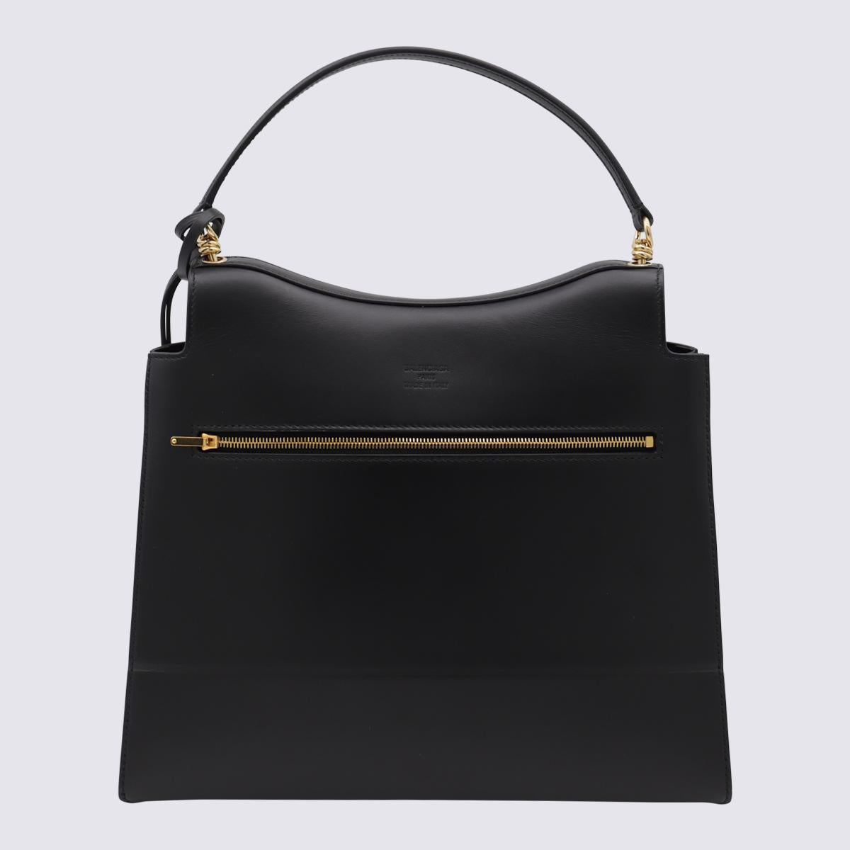 Balenciaga Black Leather Nano M Top Handle Bag