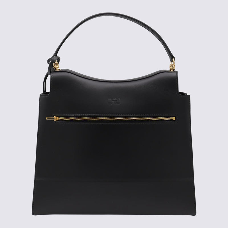 Balenciaga Black Leather Nano M Top Handle Bag