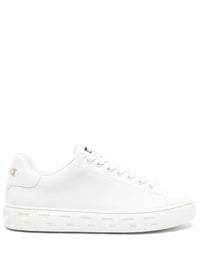 Versace Greca Print Leather Sneakers
