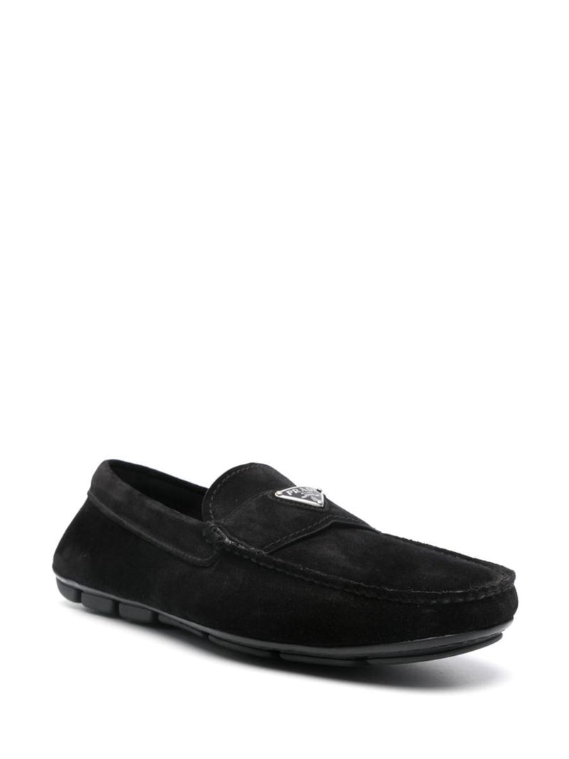 Prada Logo-Plaque Loafers