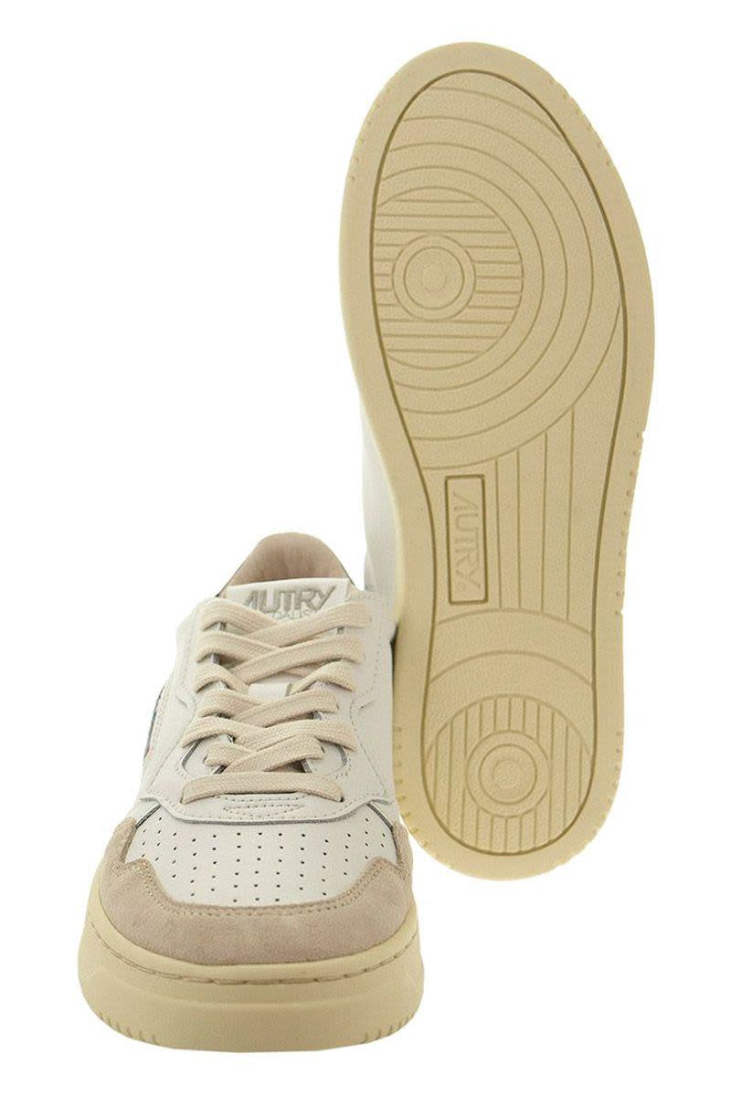 Autry Medalist Low - Leather And Suede Sneakers