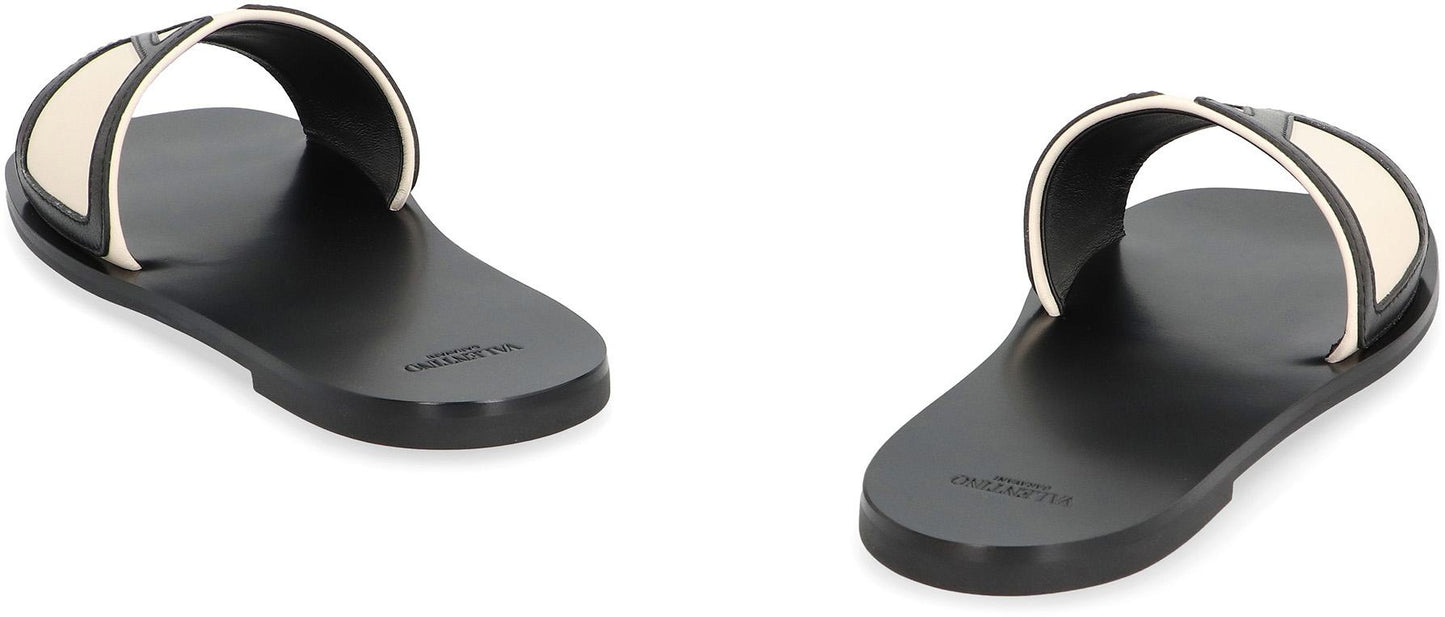 Valentino Garavani Viva Superstar Leather Slides