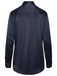 Equipment Black Silk Shirt