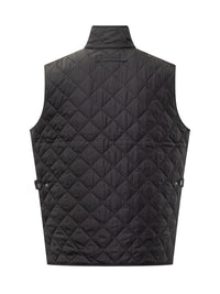 Barbour Barbour Black Quilted Vest With Pockets