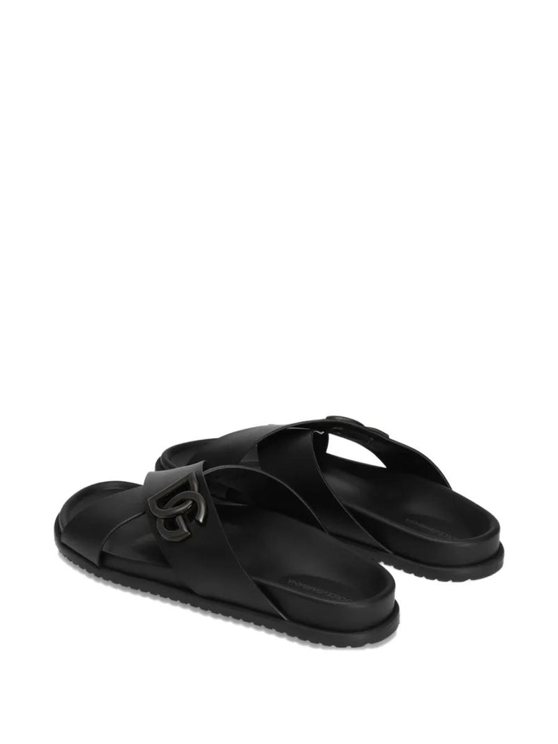 Dolce & Gabbana Dg Logo Slides Sandals