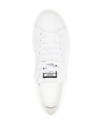Versace Greca Print Leather Sneakers