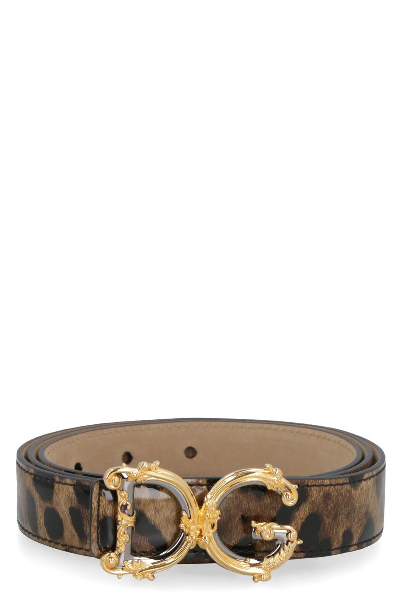 Dolce & Gabbana Dg Buckle Leather Belt
