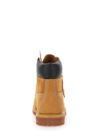 Beige Water-Proof Boots With Logo In Nubuck Leather Woman