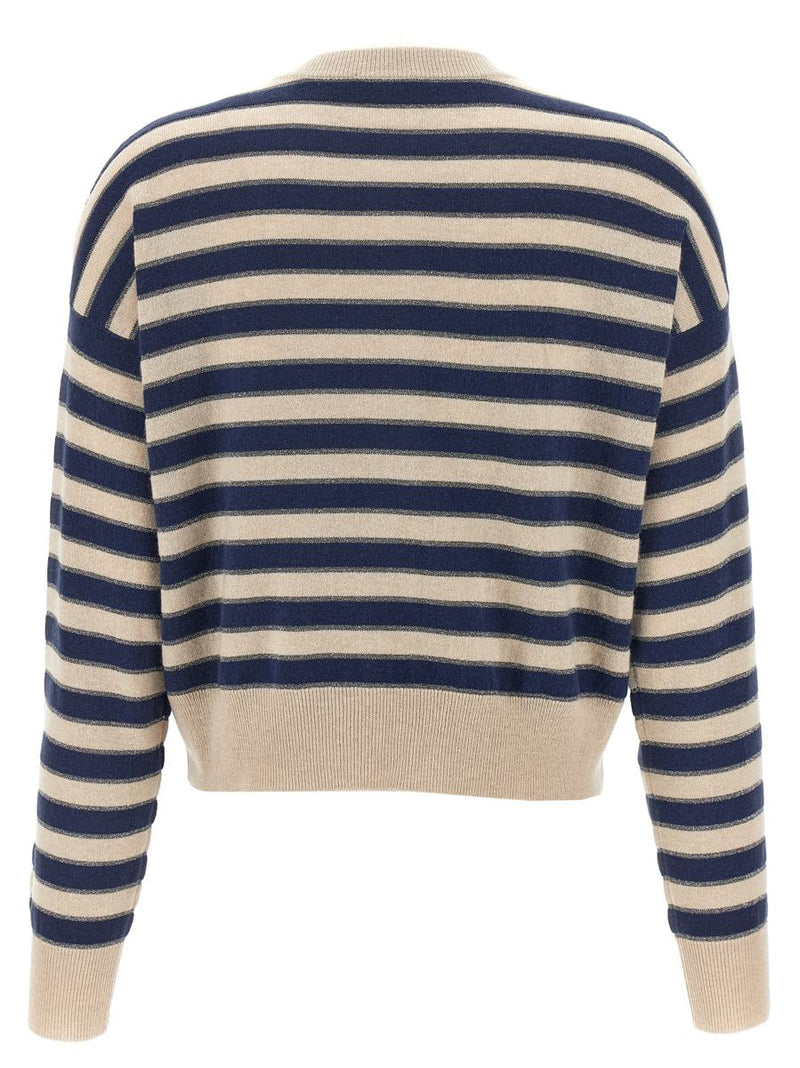 Brunello Cucinelli 'Sparkling Stripes' Cardigan