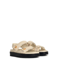 Tory Burch 'Kira Sport' Ivory Leather Sandals