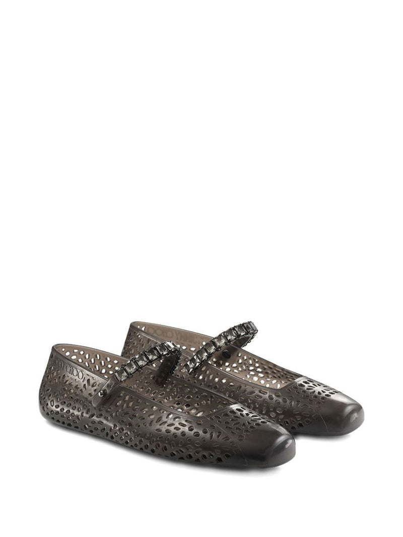 Jimmy Choo The Jelly Crystal Ballet Flats