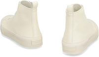 Jil Sander Leather High-Top Sneakers