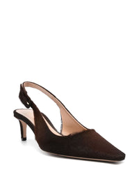 Gianvito Rossi Lindsay Pony Sling Back Shoes