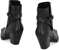 Versace Leather Ankle Boots