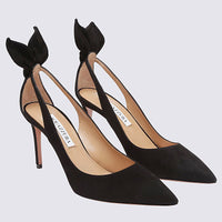 Aquazzura Black Suede Pumps