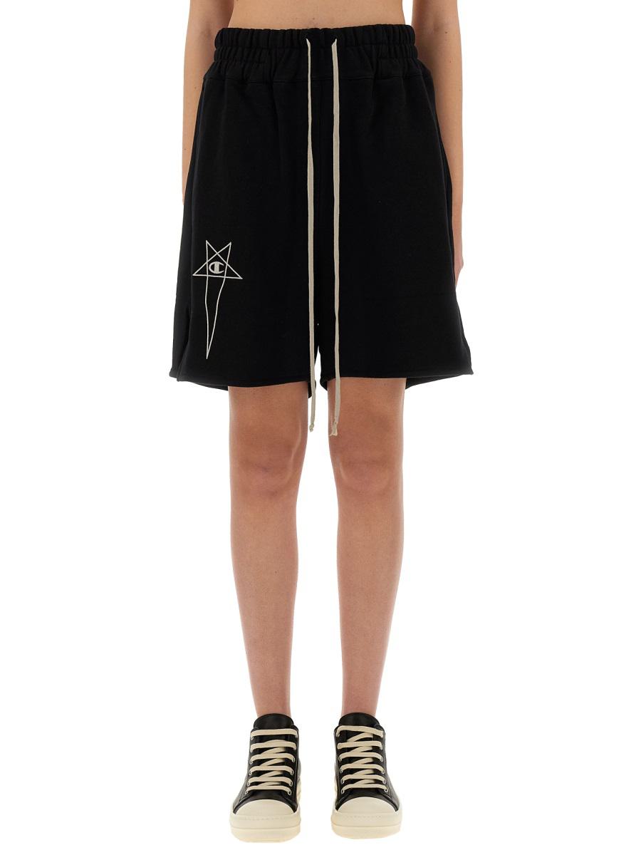 Rick Owens X Champion Cotton Shorts