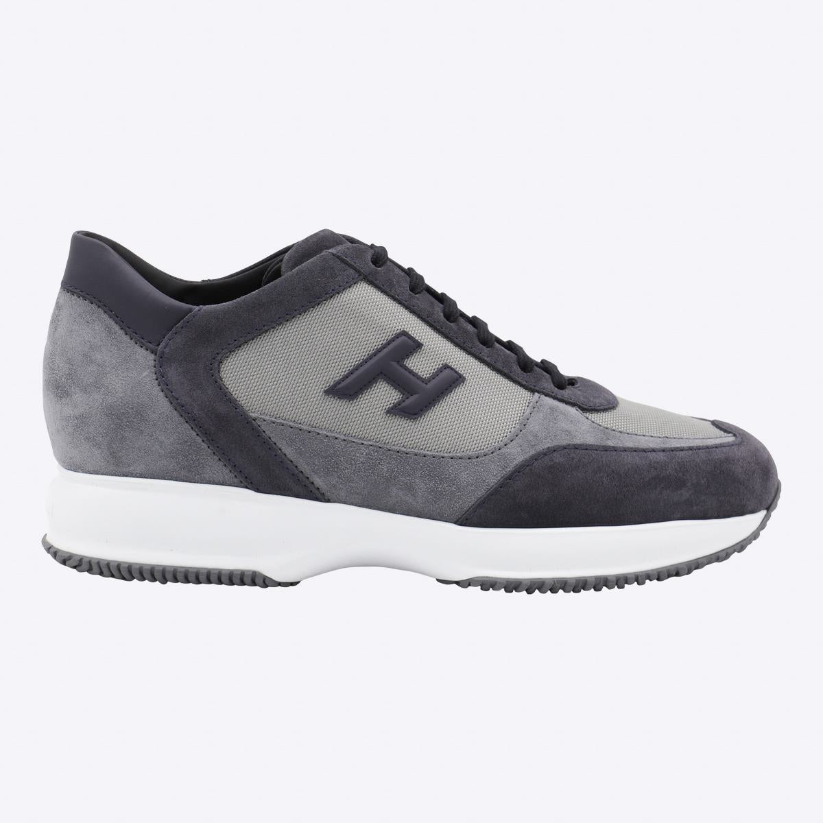 Hogan Black And Dark Blue Sneakers