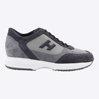 Hogan Black And Dark Blue Sneakers