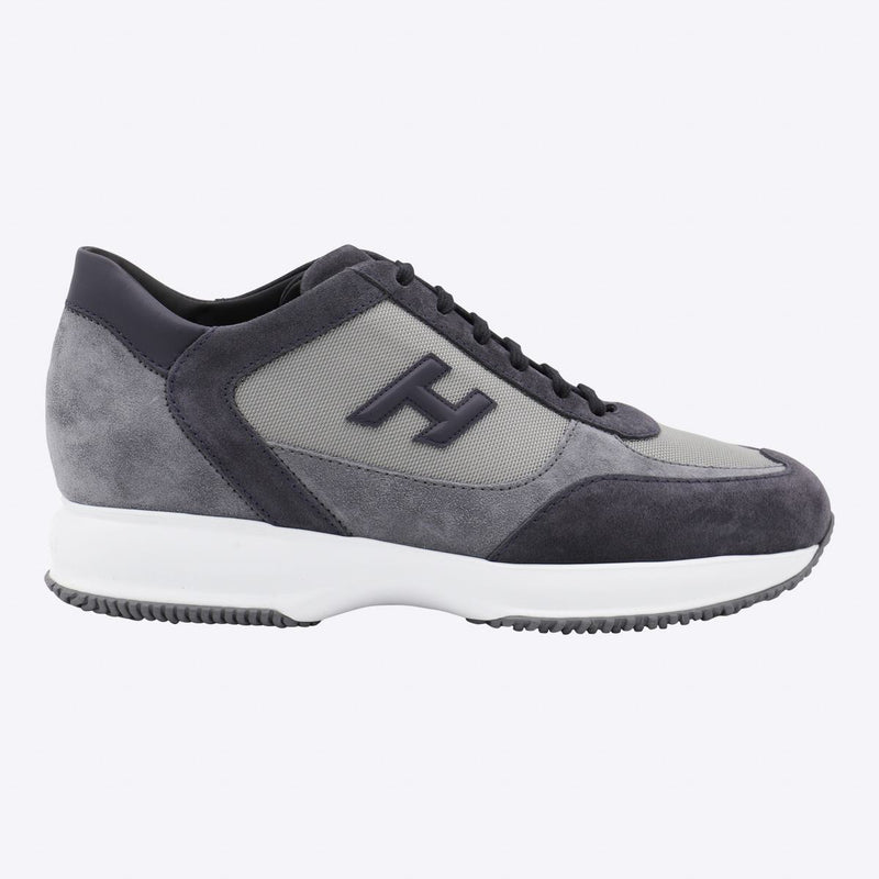 Hogan Black And Dark Blue Sneakers