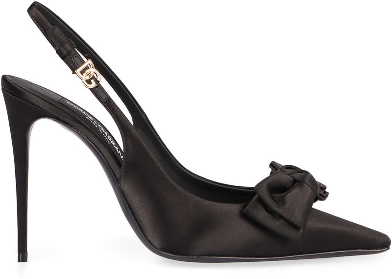 Dolce & Gabbana Satin Slingback Pumps