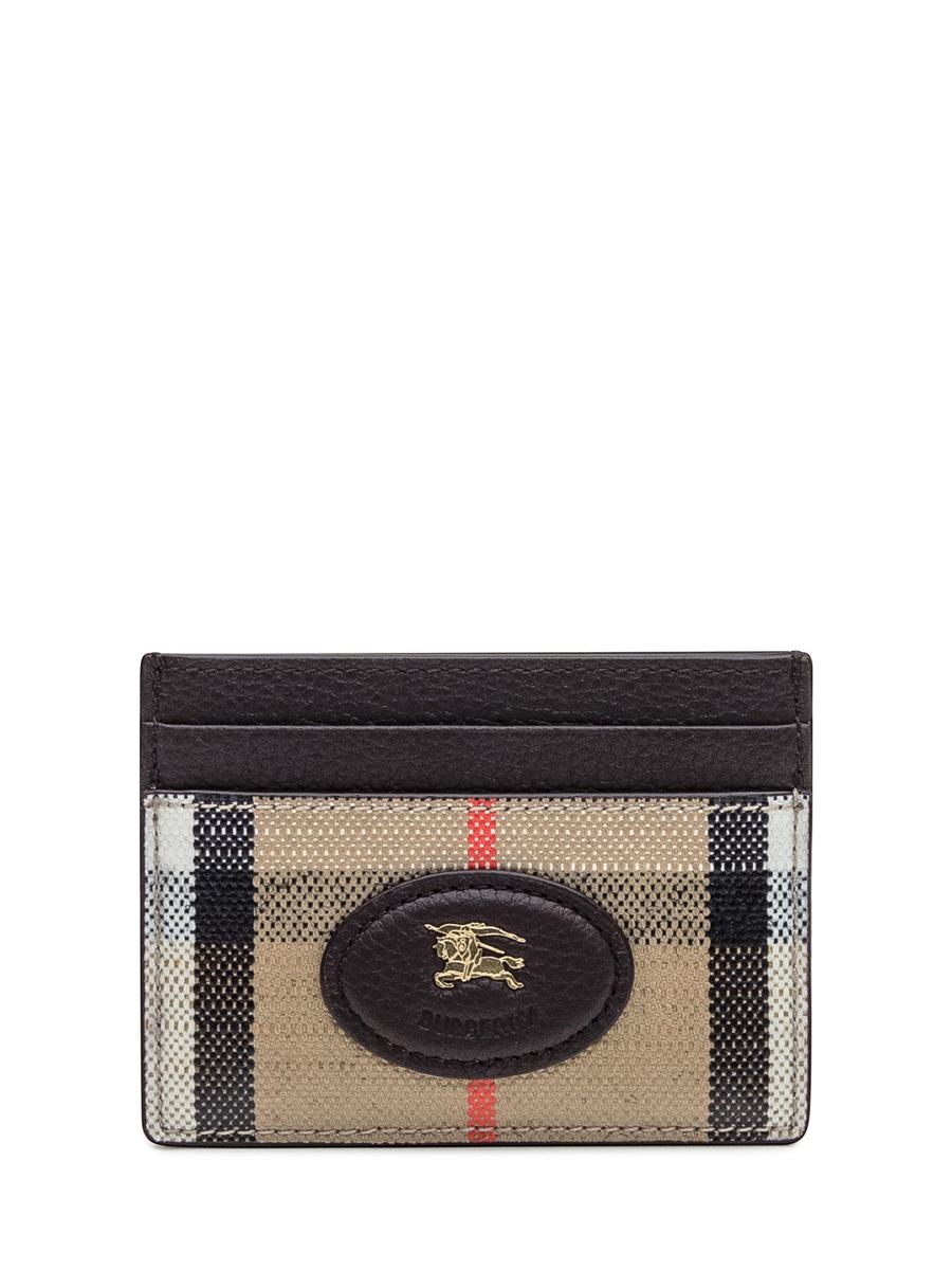 Burberry Burberry Check Card Holder With Logo Detail
