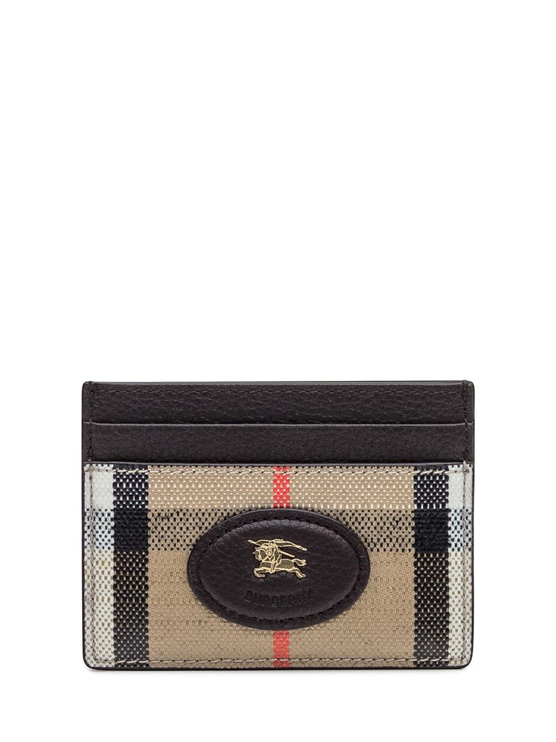 Burberry Burberry Check Card Holder With Logo Detail
