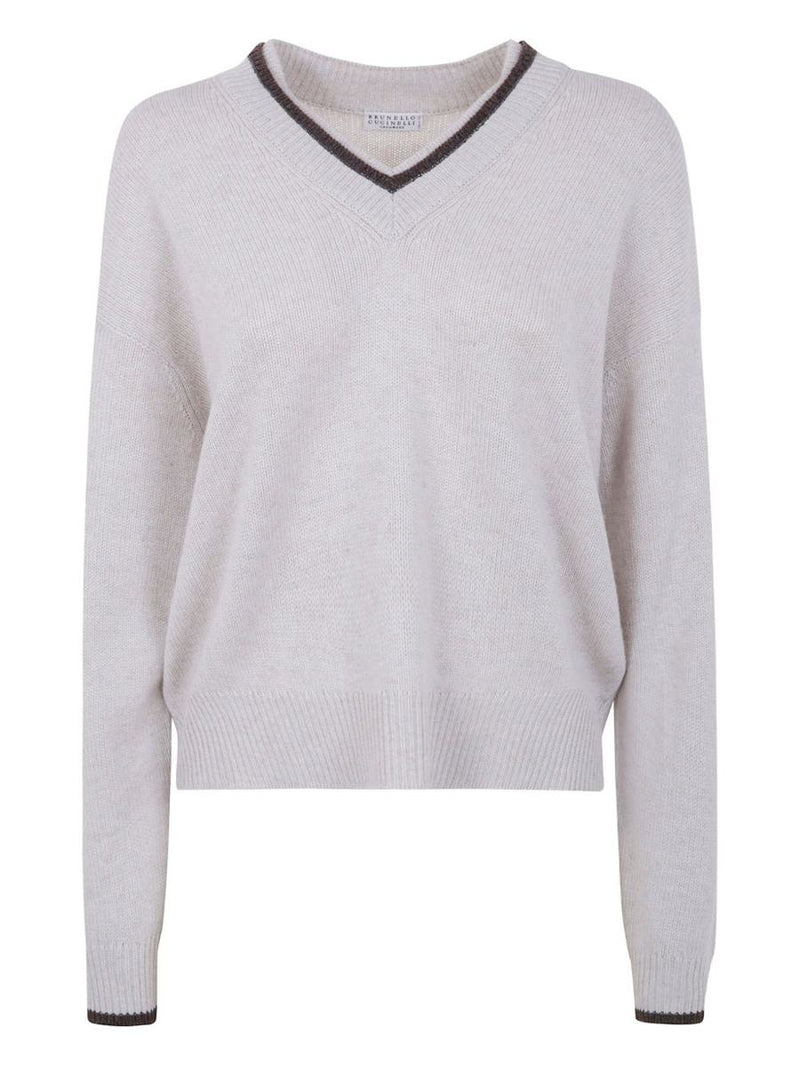 Brunello Cucinelli Cashmere V-Necked Sweater