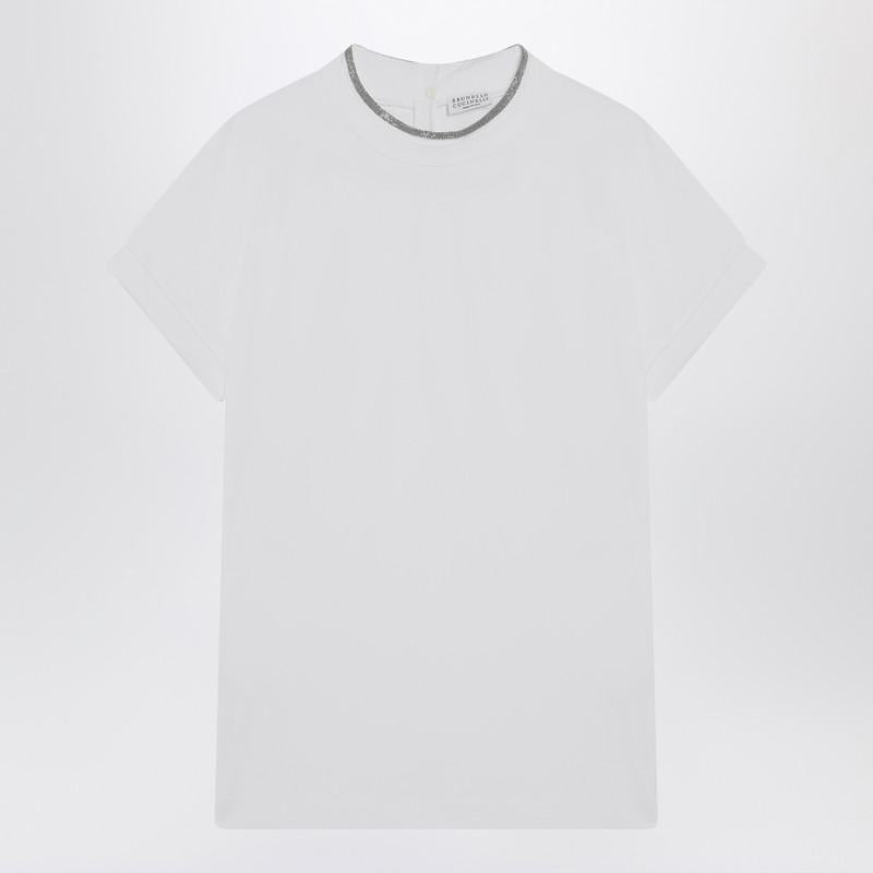 Brunello Cucinelli Crew-Neck T-Shirt With Pendant