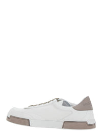 'Portofino' White Sneaker With Logo Print On The Sole In Leather Man