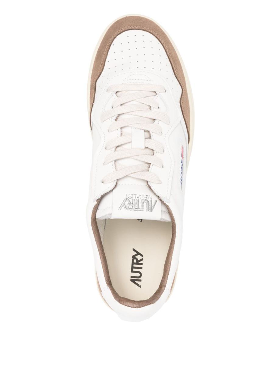 Autry 'Medalist' Sneakers In White Leather And Brown Suede