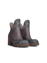 Burberry 'Marsh' Beige Rubber Ankle Boots