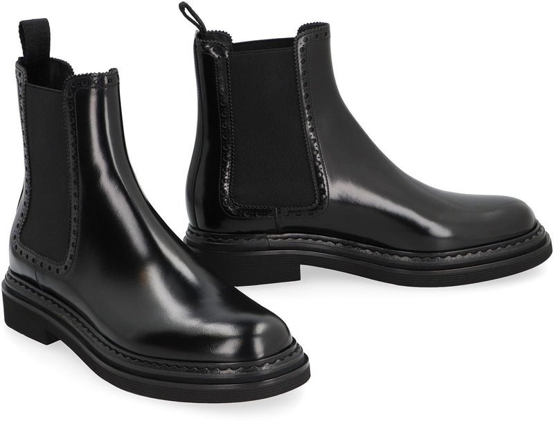Dolce & Gabbana Leather Chelsea Boots