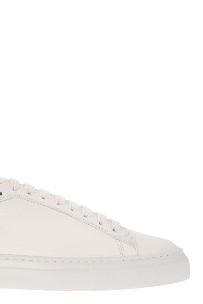 Fabiana Filippi Leather Trainers With Diamond Thread