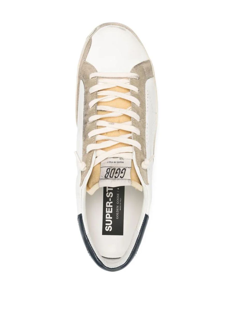 Golden Goose "Super Star" Leather Upper Foam Tongue Skate Star Shiny Leather Heel Sneakers Shoes