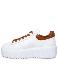 Hogan White Leather Sneakers