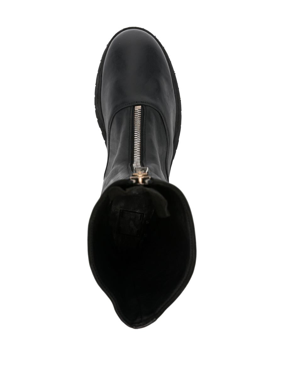Guidi Front Zip Army Boots Shoes
