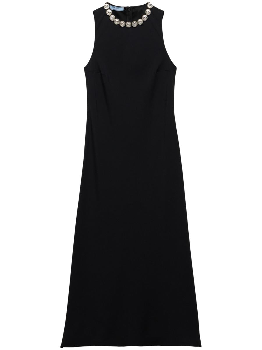 Prada Embroidered Midi Dress