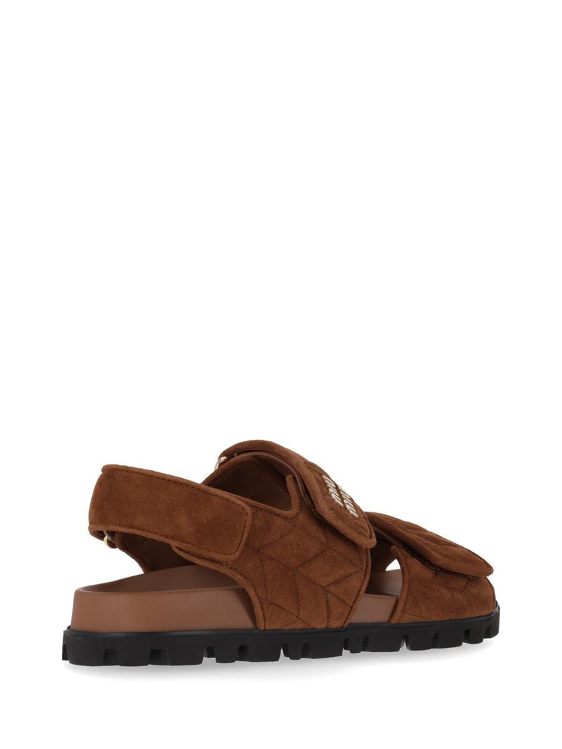 Miu Miu Sandali Camoscio Matelasse'