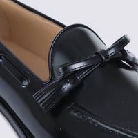 Valentino Garavani Black Leather Loafers