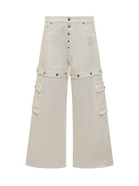 Off-White Super Baggy Jeans With 90S Logo