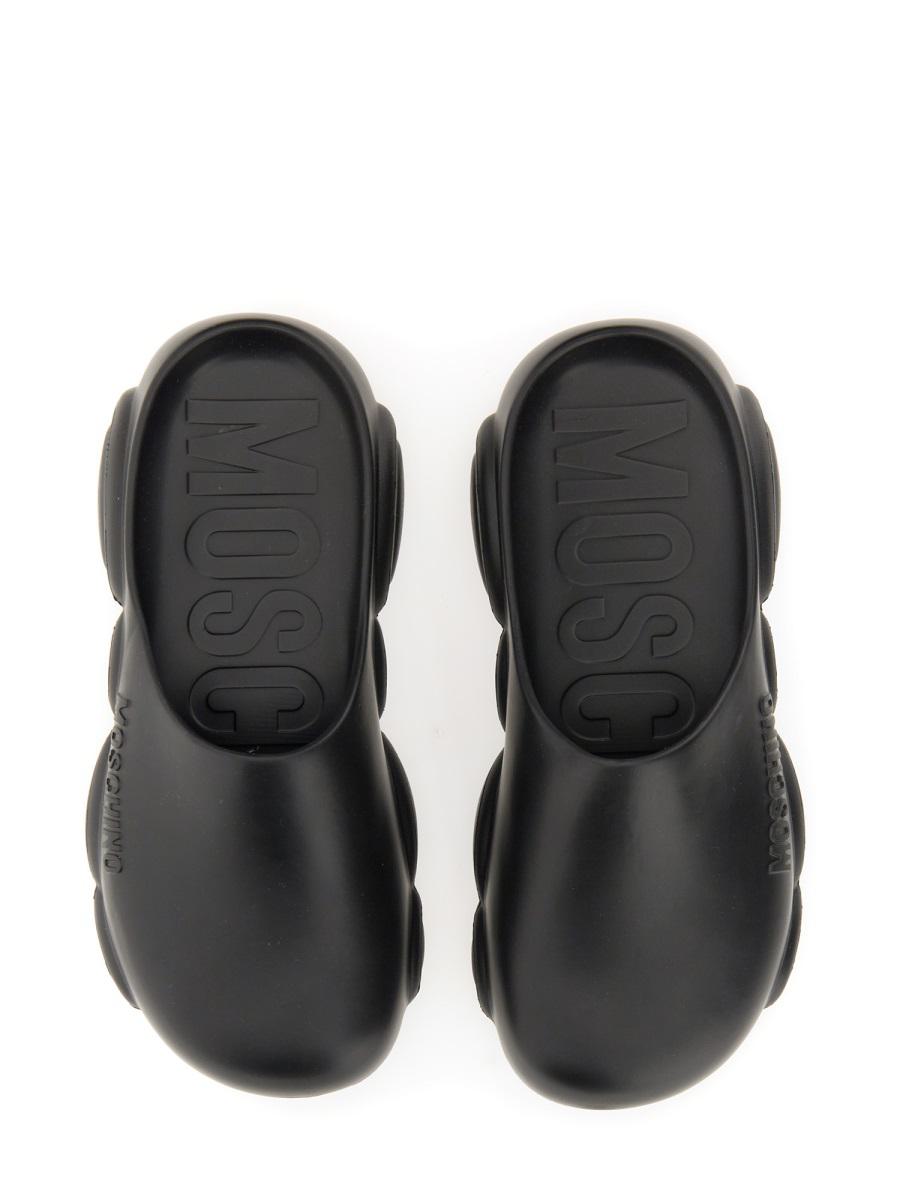 Moschino Rubber Teddy Sole Mules