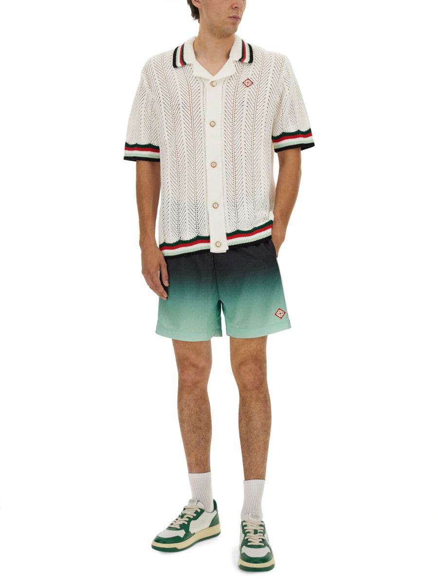 Casablanca Crochet Shirt "Ondulee Mountains"