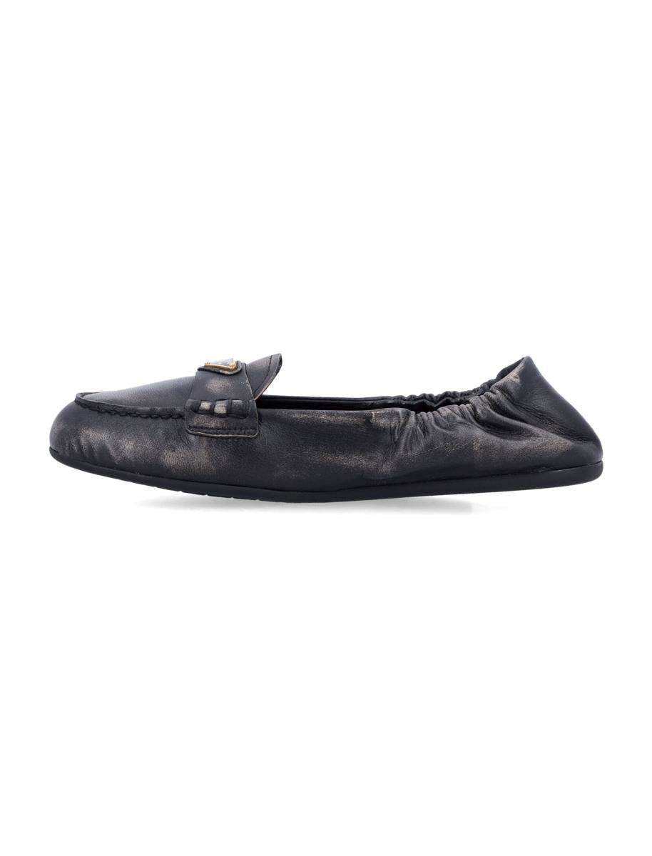 Prada Nappa Leather Delavé Loafers