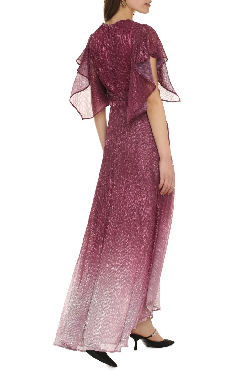 Talbot Runhof Lurex Draped Dress