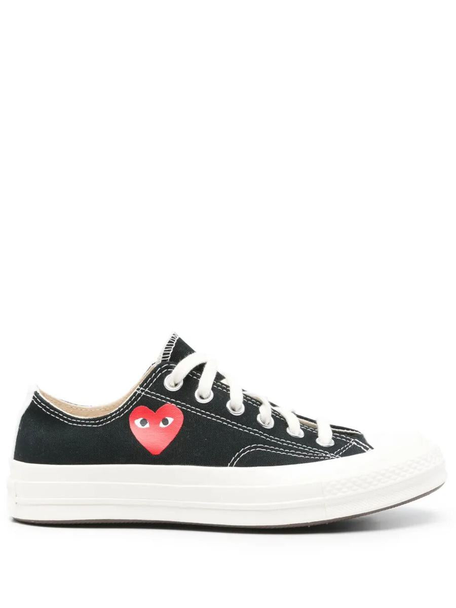 Converse X Comme Des Garçons Play Chuck Tailor Red Heart Low Top Sneakers Shoes